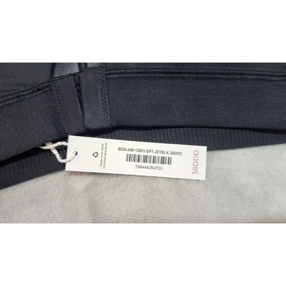 Adore Me Women's‎ Black 38DDD Brylee High Support Sports Bra NWT